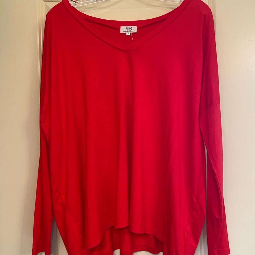Red long sleeve shirt